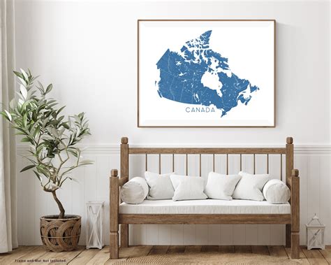 Canada Map Poster Map of Canada Print Canada Art Prints | Etsy Canada