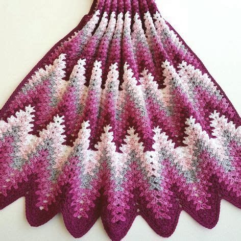 2017-01-25-15-01-58-1 | Crochet blanket, Filtmönster, Chevron crochet