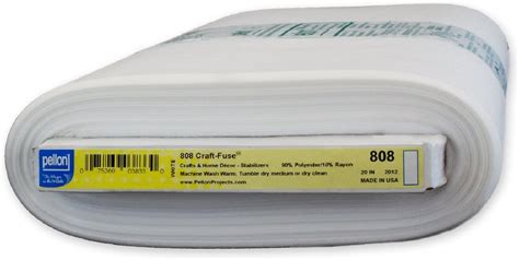 Pellon Craft-Fuse 808 – Blanco – 20 pulgadas x 10 yardas, Blanco, 1 paquete, 1 : Amazon.com.mx ...