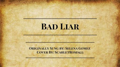 Bad Liar Cover - YouTube