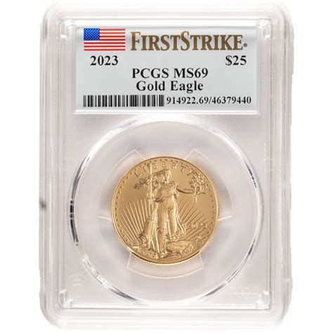 2023 American Eagle 1/2 oz Gold Coin PCGS MS69 FS - Provident Metals™