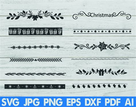 Christmas Border Svg Christmas Svg Christmas Frame Svg Svg - Etsy