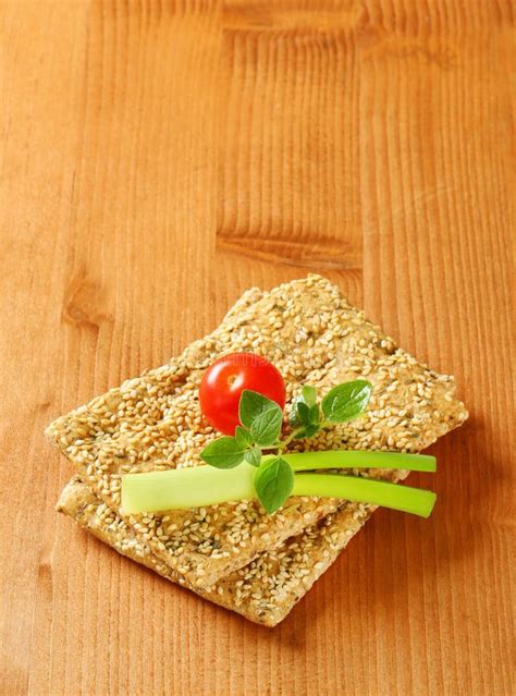 Sesame seed crackers stock photo. Image of gourmet, dietary - 39040598