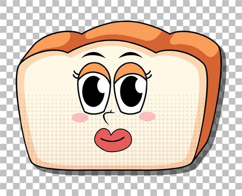 Bread cartoon character isolated 8336902 Vector Art at Vecteezy