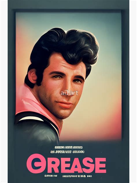 "Grease movie poster" Sticker for Sale by ai1art | Redbubble