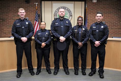 Ann Arbor Police Department welcomes five new officers to the force