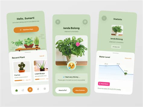 Plant Mobile Apps 🌱 by Rizal Gradian for Vektora on Dribbble