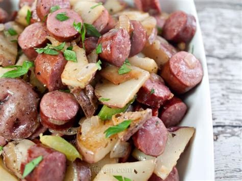 Bratwurst Potato Skillet Recipe | CDKitchen.com