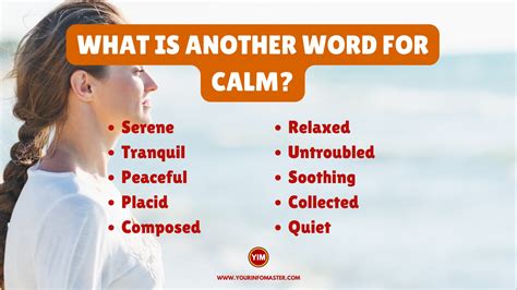 What is another word for Calm? Sentences, Antonyms and Synonyms for Calm – Your Info Master