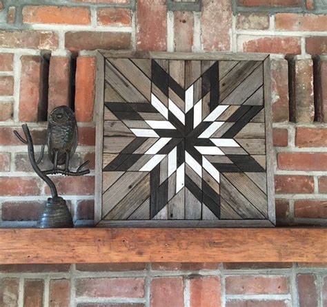 Reclaimed wood wall art - Lone Star Twist - Rustic Barn Star by ...