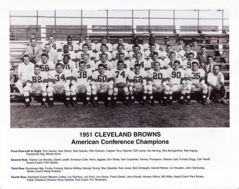 an old black and white photo of the cleveland browns football team