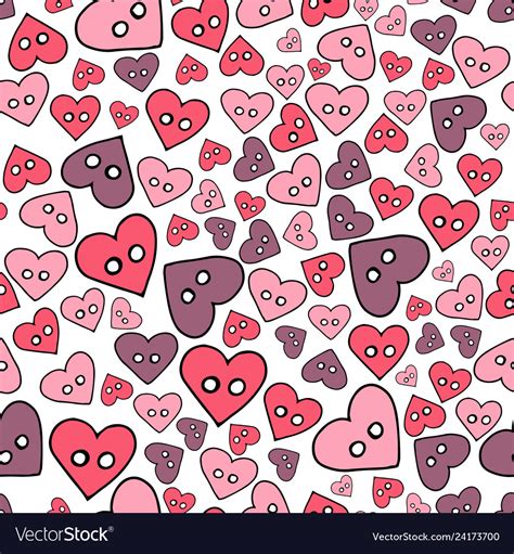 Seamless pattern with hand drawn sewing buttons Vector Image