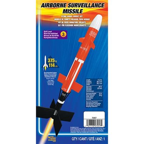 Toys & Hobbies Estes Airborne Surveillance Missile Model Rocket Kit ...