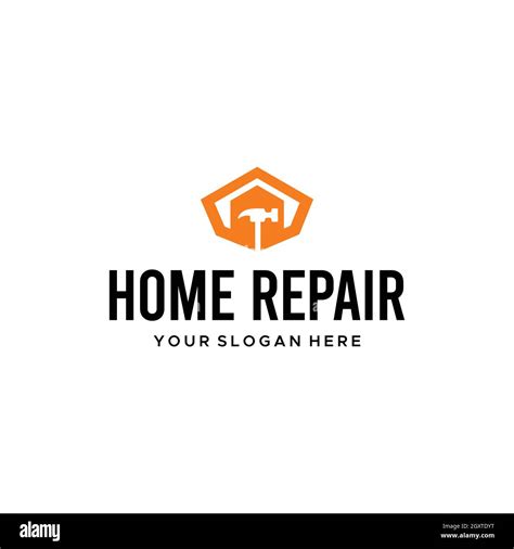 minimalist HOME REPAIR building hammer Logo design Stock Vector Image & Art - Alamy