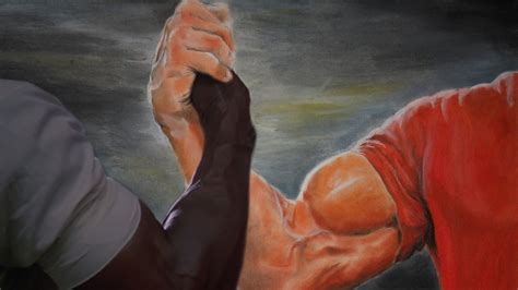 Create comics meme "arm wrestling meme, arm wrestling, handshake ...