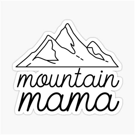 Mountain Mama Stickers | Redbubble