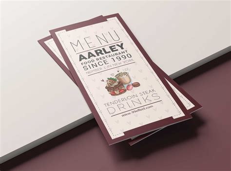 Chicken Food Menu Design Template by Bhavya on Dribbble