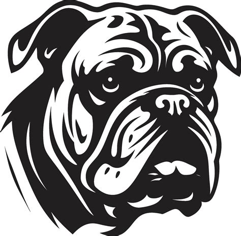 Bulldog Royalty Black Logo Vector Icon Courageous Canine Bulldog Design Emblem 34062487 Vector ...