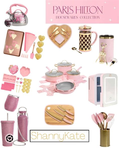 pink and gold items are arranged in the shape of a collage with words ...