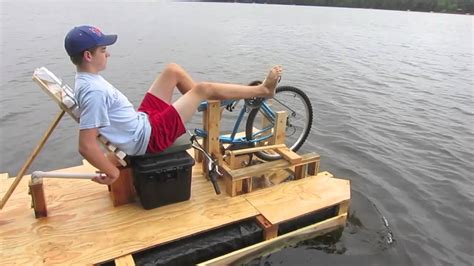 Ben's Bike Paddle Boat - YouTube