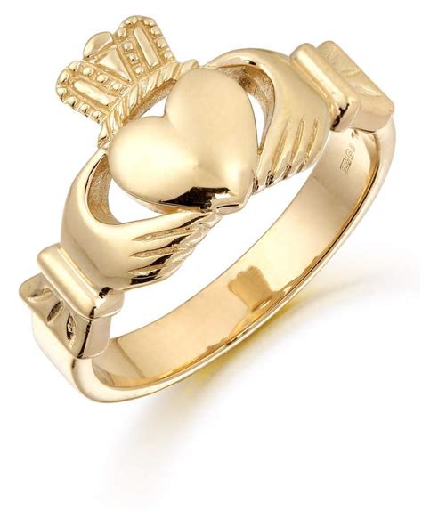 9ct Gold Claddagh Ring-136A - McCall Jewellers Dungannon Tyrone Watches ...