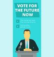 Man President Election Brochure Covers Royalty Free Vector