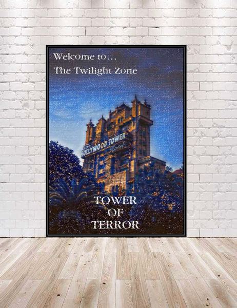 Tower of Terror Hollywood Studios Poster – CraftCentralCompany