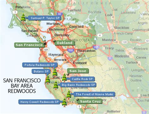 Redwoods California Map - Mijn persoonlijke interesses