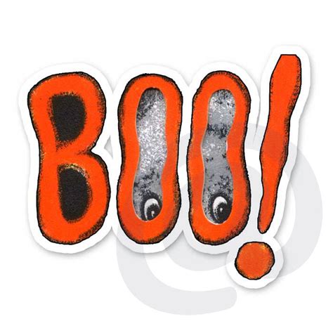 BOO Word Art Vintage Diecut Cutout Halloween Ghost Orange - Etsy