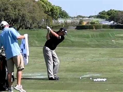 Jason Dufner golf swing from down the line - YouTube