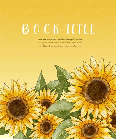 Premium Vector | Flower book cover design