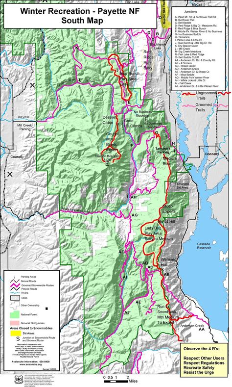 McCall Area Snowmobile Trail Maps