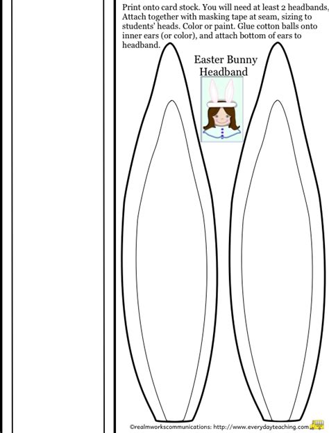 Easter Bunny Hat Printable