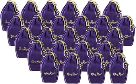 Crown Royal Purple Bag Gold Drawstring Bulk (Pack of 25): Amazon.ca ...