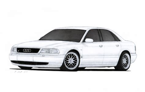 Audi S8 (D2) Drawing by Vertualissimo on DeviantArt