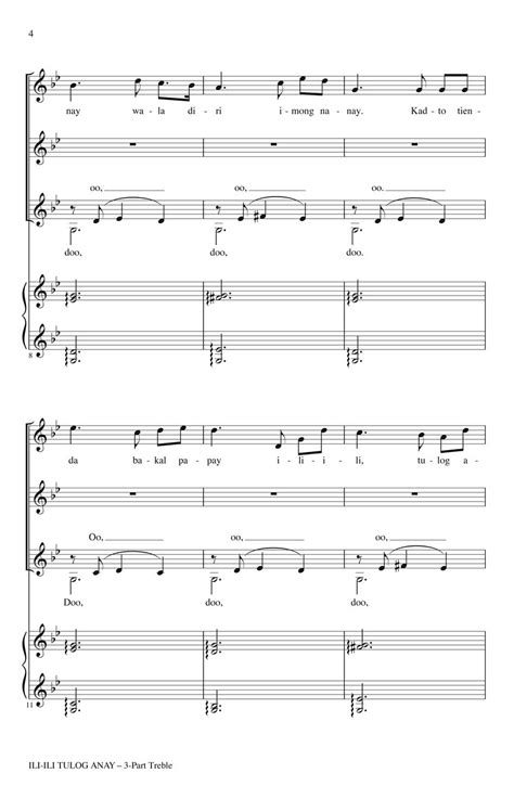 Ili-Ili Tulog Anay (Hush Sleep For Now) Sheet Music by Jude B Roldan ...