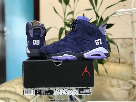 Air Jordan 6 Blue Suede 384664-112