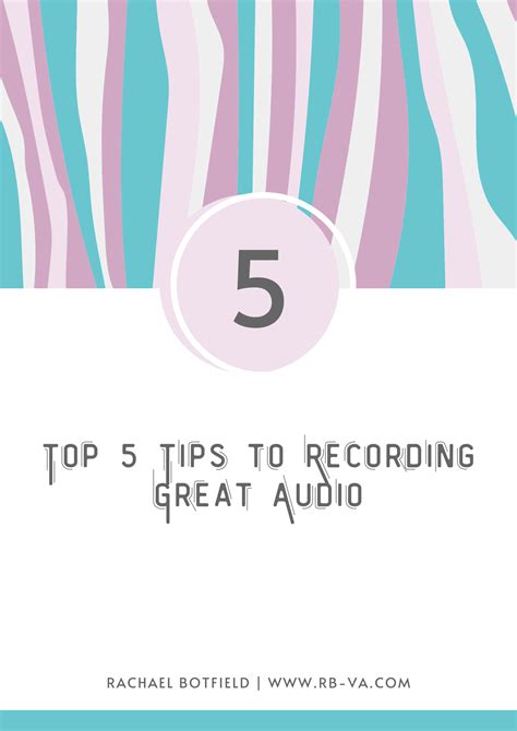 Top 5 Tips to Recording Great Audio for Your Podcast