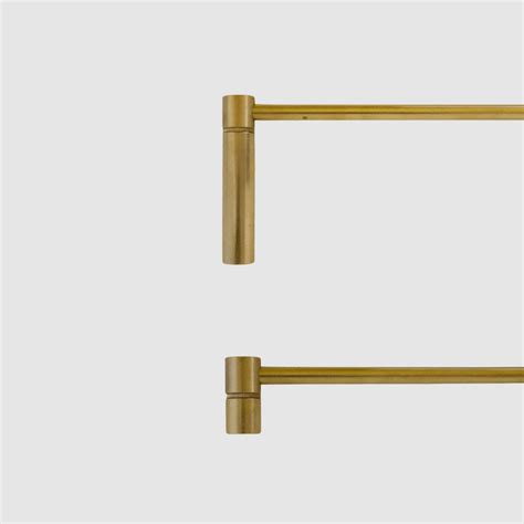 Chunky Modern Brass Gallery Shelf Rail