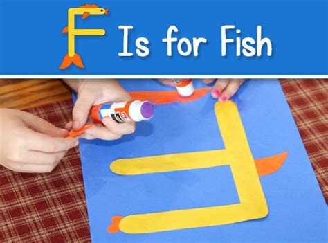 Printable Letter F Craft - F is for Fish (FREE Download)