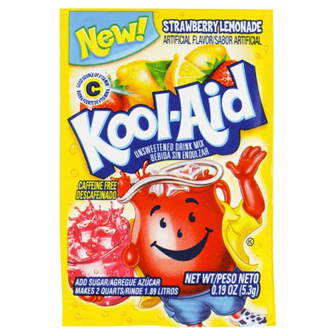 Kool-Aid Unsweetened Drink Mix Strawberry Lemonade – Crowsnest Candy ...