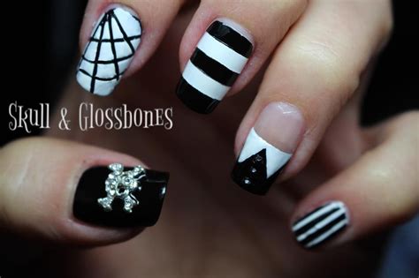 Wednesday Addams Nails 💀 Polish Used: Essie Licorice and China Glaze ...