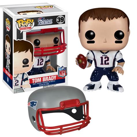 Funko NFL New England Patriots Funko POP Sports Tom Brady Vinyl Figure 39 White Jersey - ToyWiz