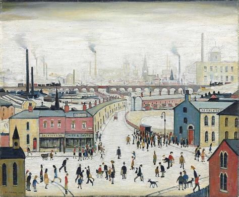 Laurence Stephen Lowry (1887-1976) Industrial Landscape - Stockport ...