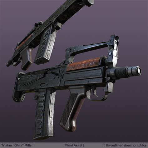 [WIP] OTs-14 Groza Bullpup Rifle — polycount