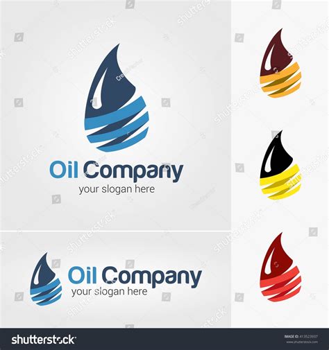 Vector Design Oil Gas Company Logo Stock Vector (Royalty Free ...