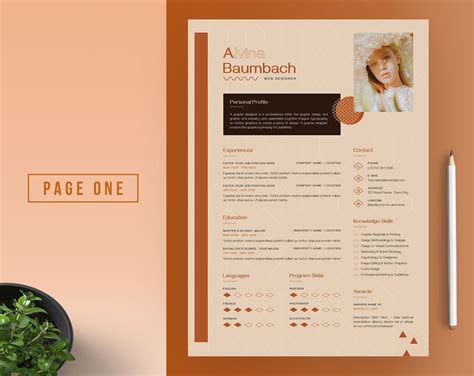 Modern Resume Template Professional Cv Template Cover - vrogue.co