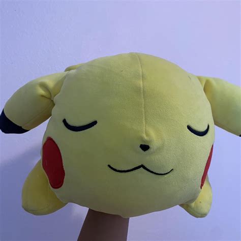 Jumbo sleeping Pikachu Plush - Depop