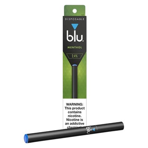 Blu Disposable Menthol E-cigarette 2.4% : Smoke Shop fast delivery by App or Online