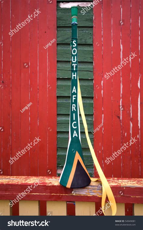 Colored Vuvuzela With South African Flags' Colors Is Photographed Here In Front Of The Famous ...